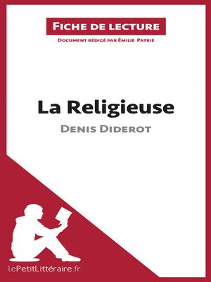 cover image of La Religieuse de Denis Diderot (Fiche de lecture)